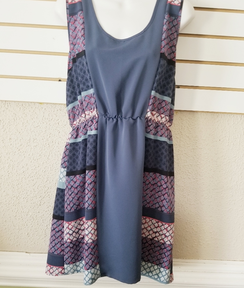 🐢 Petticoat Alley boho print dress sz L